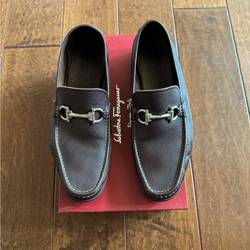 Ferragamo brown shoes, men’s size 10 1/2